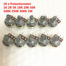 10 PCS WH148 B10K Linear Potentiometer Pot 1K 2K 5K 10K 100K 500K 1M with Nuts picture