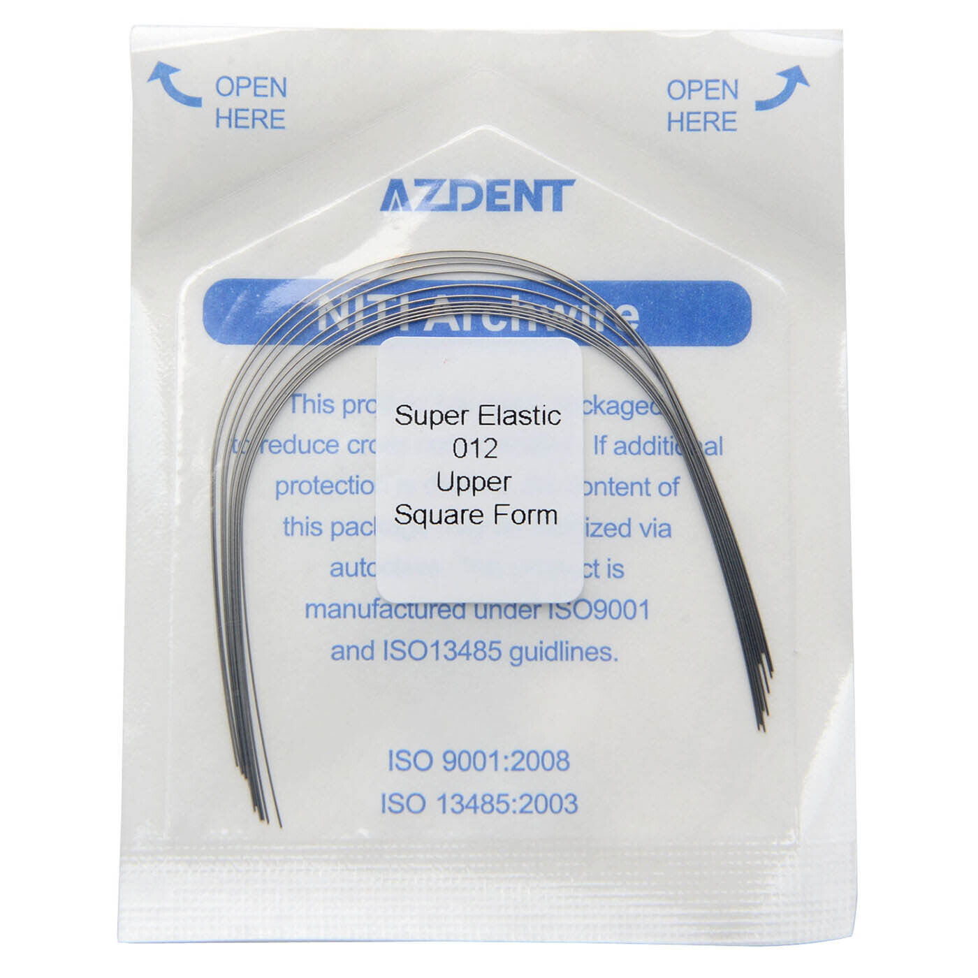 AZDENT Dental Orthodontic Super Elastic Nitinol Arch Wires Square Round Shape