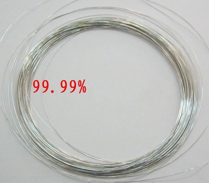 1pcs 99.99% Purity Platinum Pt Metal Wire Diameter 0.1mm - 1mm Flame Reaction