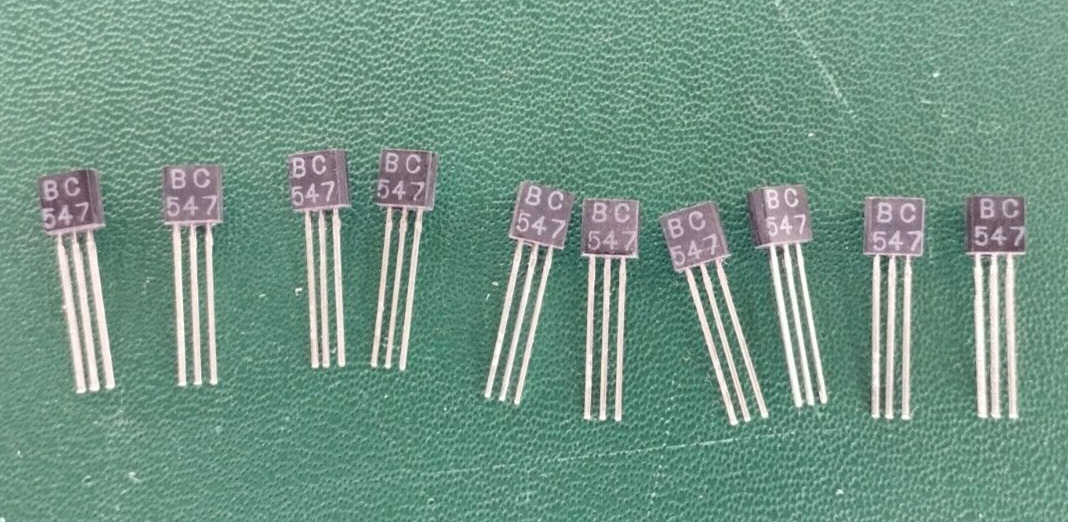 10 PCS 10x  BC547 - TO-92 Transistor