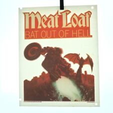 Authentic VINTAGE Meat Loaf Bat Out Of Transfer Iron On picture