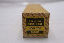 BUSSMANN BUSS NON250 ONE-TIME FUSE 250 VOLT NEW IN BOX STOCK 2090-A picture