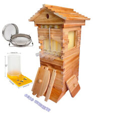 MINI Auto Flowing Beehive Honey 10 X Frame Wood Beekeeping Box Filter&4X Feeder picture