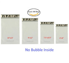 Each 100 6x9 7.5x10.5 9x12 10x13 Poly Mailers Shipping Envelopes Sealing Bags  picture