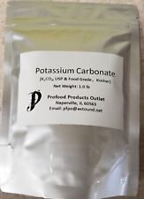 Potassium Carbonate (K2CO3), USP& Food Grade, 99.5% purity 1.0 lb pouch picture