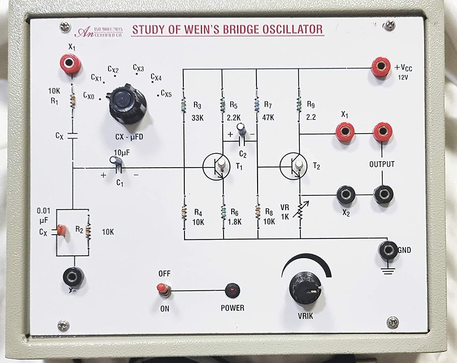 AjantaExport Wein’s Bridge Oscillator Electrical oscillator Sine wave generation
