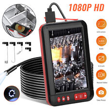 1080P HD Industrial Endoscope Borescope 4.3'' Screen 8mm Inspection Snake Camera picture