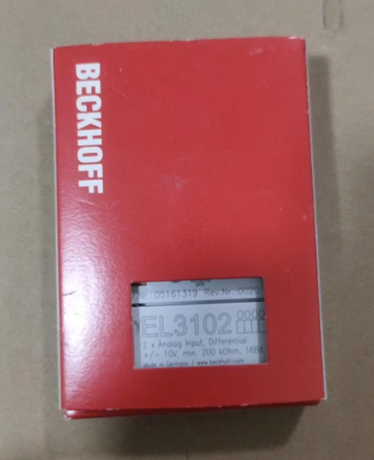 Brand New Beckhoff EL3102 Beckhoff EtherCAT Terminal Module Fast Shipping