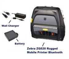 Zebra ZQ520 Rugged Label Printer, Bluetooth w/ Battery, Charger, Belt Clip🔥⭐ picture