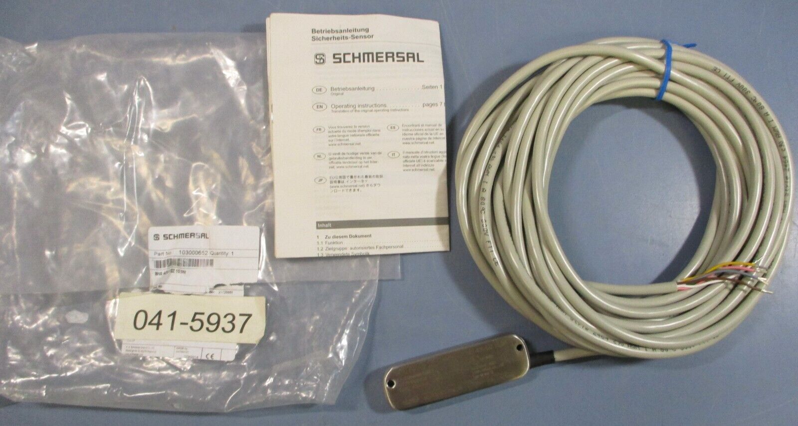 Schmersal BNS 40S-12Z 10,M Magnetic Safety Position Sensor 103000652 100VAC/DC
