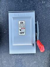 SIEMENS HNF361R 30A 600V 3-WIRE 3PH NEMA-3R NON-FUSED HEAVY DUTY SAFETY SWITCH picture