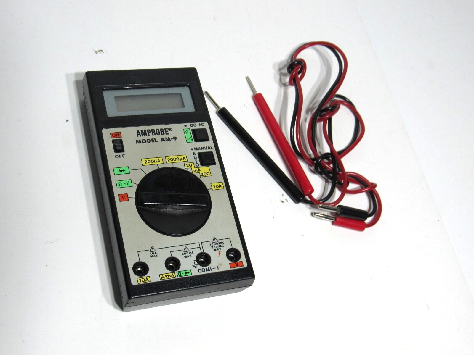 Amprobe Model AM-9 DC-AC Multimeter Voltage tester TESTED