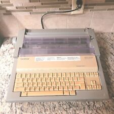Brother WP-3400 Word Processor Typewriter w/ Cover Gray Vintage Turns On 4 Parts picture