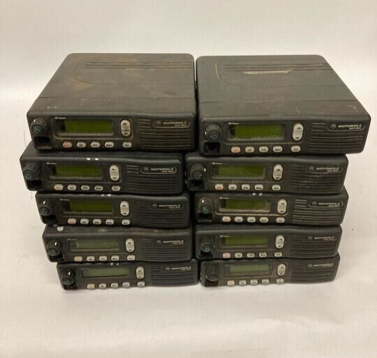 lot of 10 Motorola MCS2000 Two-Way Mobile Radios Tested for power