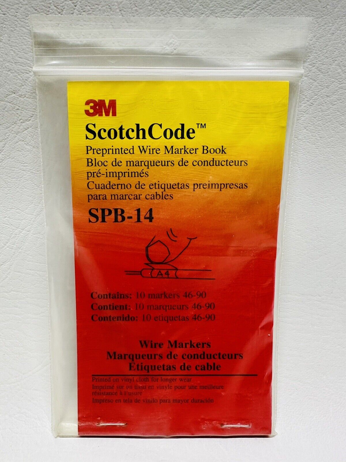 NEW 3M ScotchCode SPB-14 Preprinted Wire Marker Book