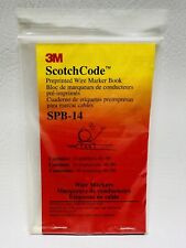 NEW 3M ScotchCode SPB-14 Preprinted Wire Marker Book picture