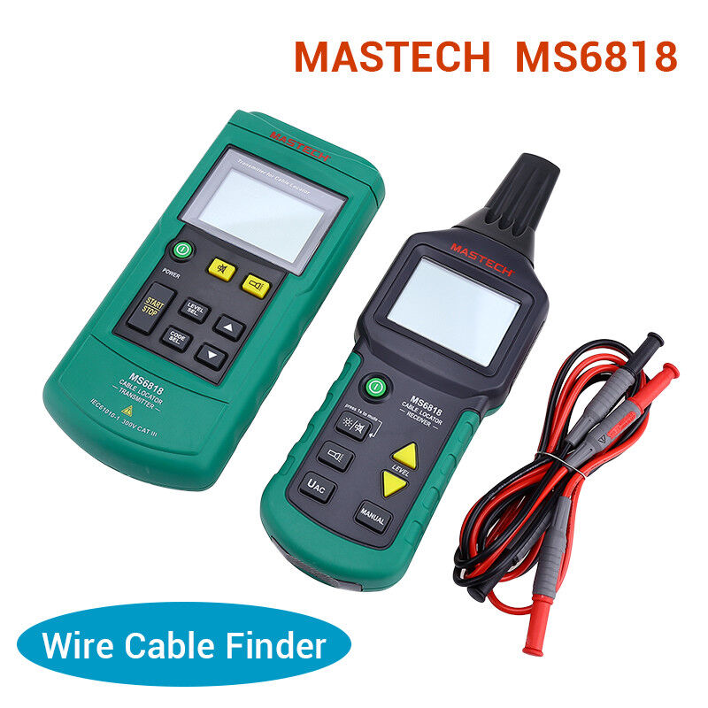 MS6818 Mastech Wire Cable Finder Line Metallrohr 12V-400V AC / DC-Detektor