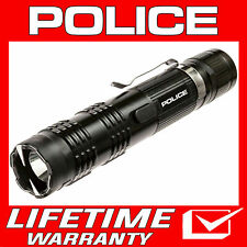 POLICE Stun Gun Black M12 650 BV Metal Heavy Duty Rechargeable LED Flashlight  picture