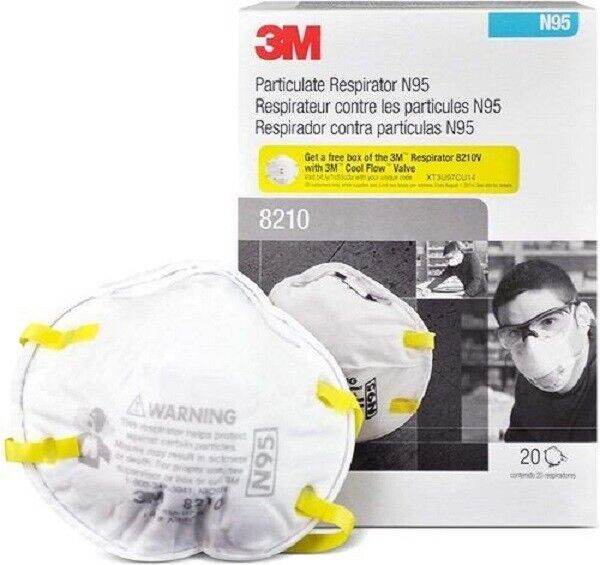 Original 3M Pack of 20 New Protective Mask N Grade 95 Never Opened II  