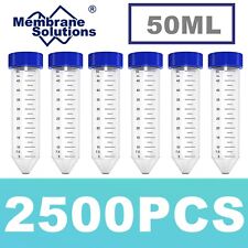 2500PCS 50mL Polypropylene Screw Top Conical Centrifuge Tubes Printed Graduation picture