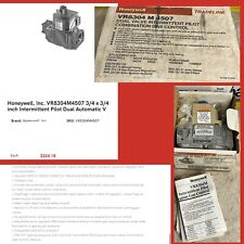 Honeywell VR8304M4507 Furnace Natural Gas Valve INTERMITTENT PILOT COMBINATION picture