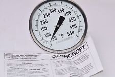 NEW Ashcroft, 0-50 Deg Pressure Gauge W/ Box & Manual  picture