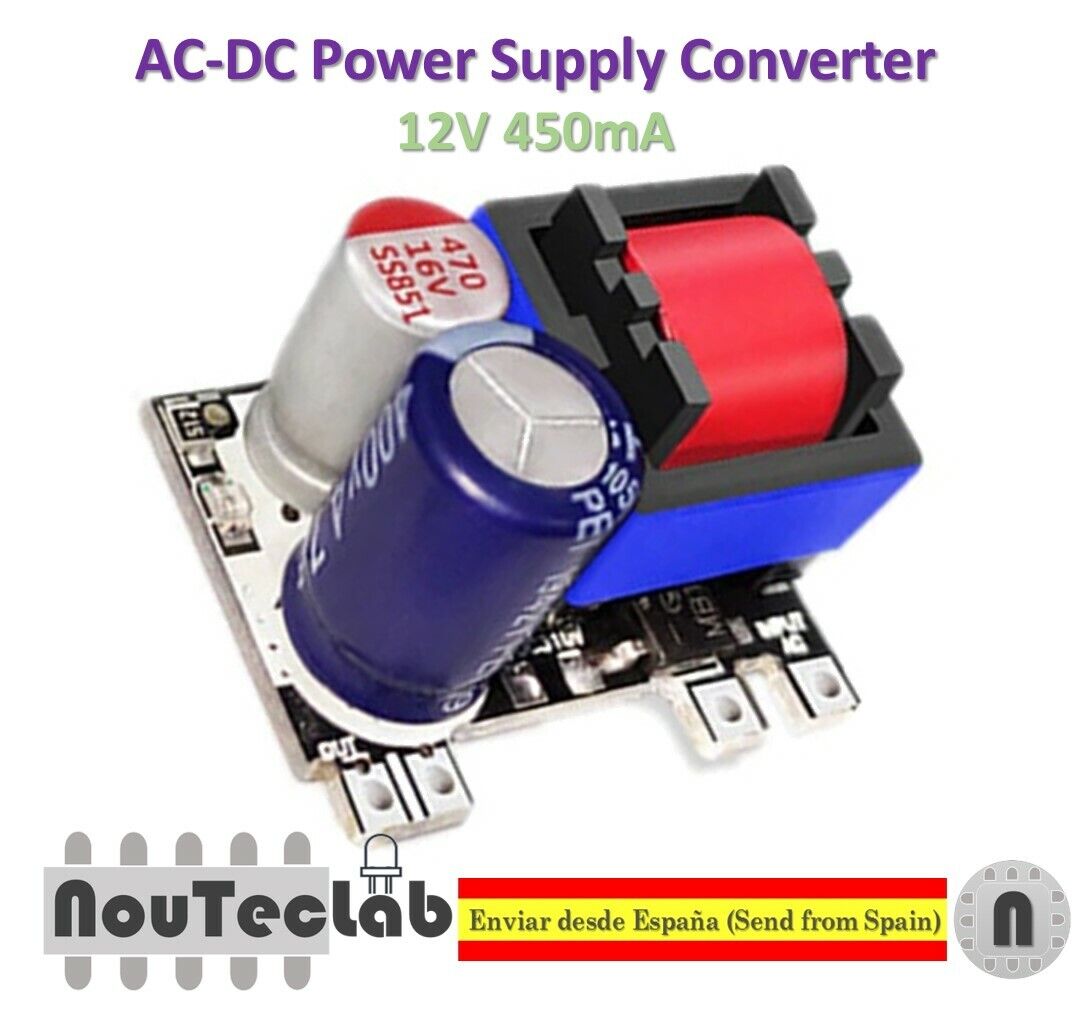 AC-DC 12V 450mA Low Ripple Switching Step Down Power Supply Module 220V AC