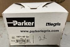 Parker Legris 1871 00 22 / 18710022 Qty. 2 (NEW IN BOX) Stainless Steel Bulkhead picture