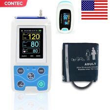 US ship CONTEC Ambulatory Blood Pressure Monitor+Software 24h NIBP Holter ABPM50 picture
