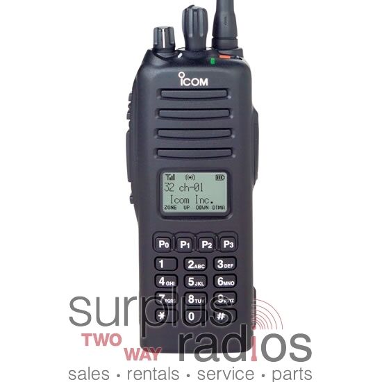 NEW ICOM F80DT UHF 400-470MHZ 256CH P25 DIGITAL RADIO POLICE FIRE EMS DTMF HAM