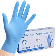 Disposable Nitrile Exam Blue 3-mil Latex Free Medical Cleaning Food-Safe Gloves picture