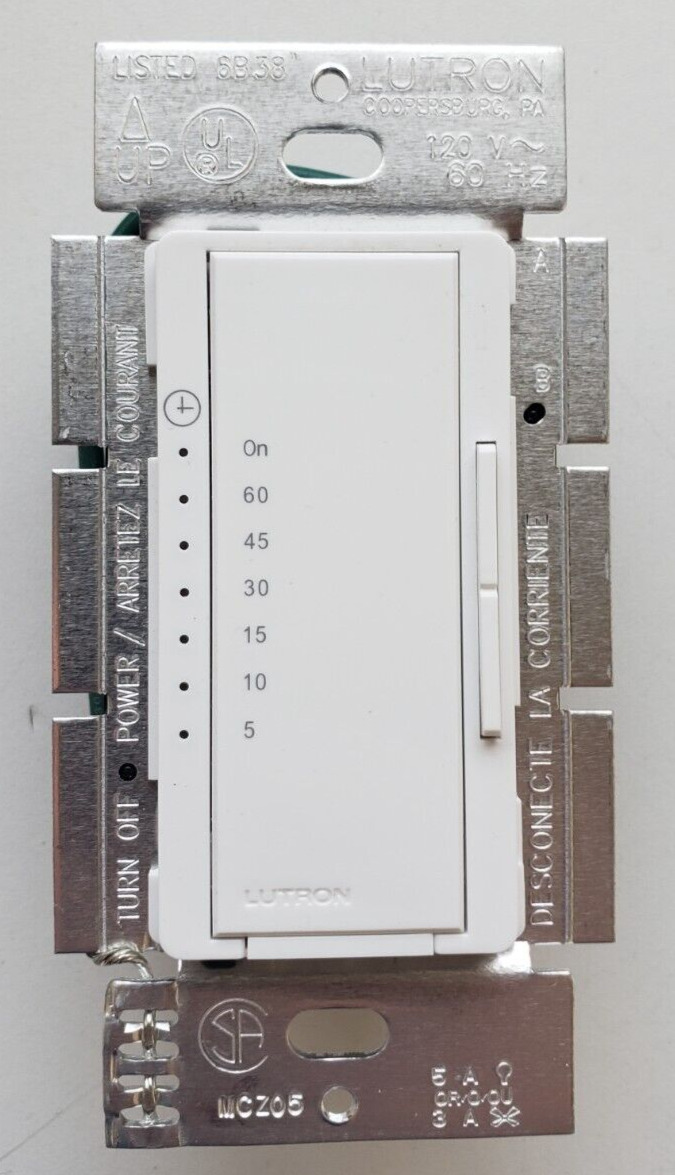 Lutron, Timer Switch, MA-T51MN-WH