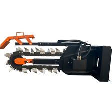 Agrotk Chain Trencher 48in Depth 6in Wide for Skid Steer Loader Attachment Mount picture