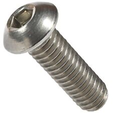 3/8-16 Button Head Socket Cap Screws Allen Hex Drive Stainless Steel 18-8 Qty 10 picture