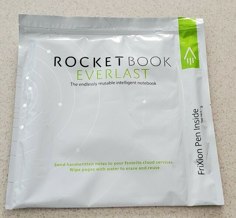 Rocketbook Everlast intelligent Reusable Notebook - maroon lined - NEW