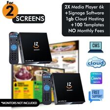 for 2 Screens Digital Signage Player 6k for Digital Menu Boards + FREE Software picture