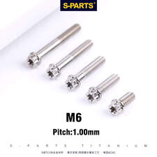 2x M6 x10mm-120mm Standard Titanium Flange bolts screws for motorcycle picture