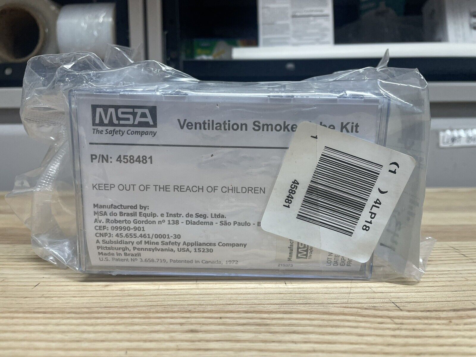 New Sealed MSA Ventilation Smoke Tube Kit No 458481 -Expired, Look at pics