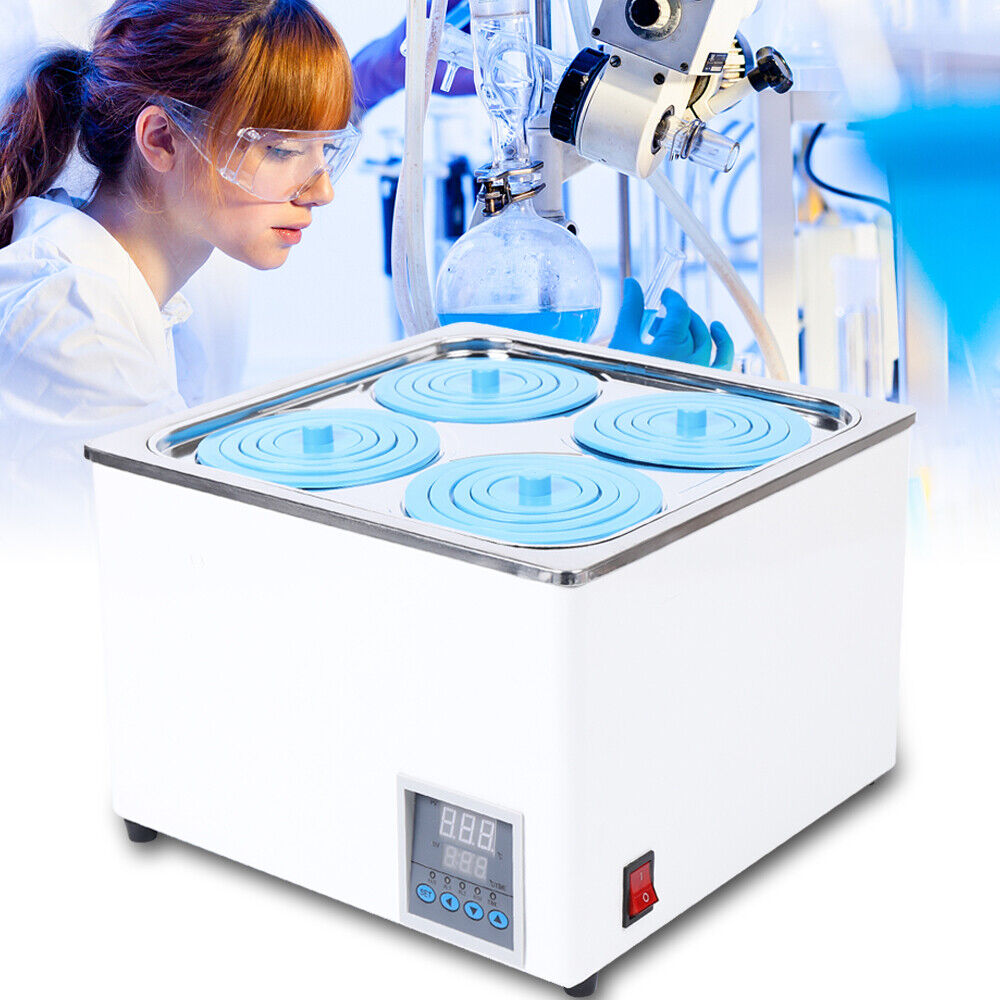 Digital Thermostatic Water Bath Lab Water Bath Heater 12L Capacity w/Timing