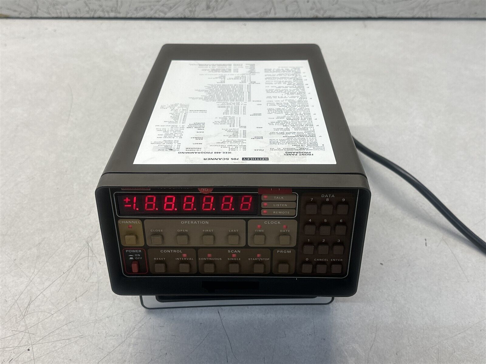 KEITHLEY 705 SCANNER-NO CARDS W/ POWER CORD