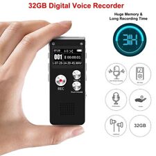 32G Voice Recorder Mini Dictaphone MP3 Player Spy for Lecture Interview Meetings picture