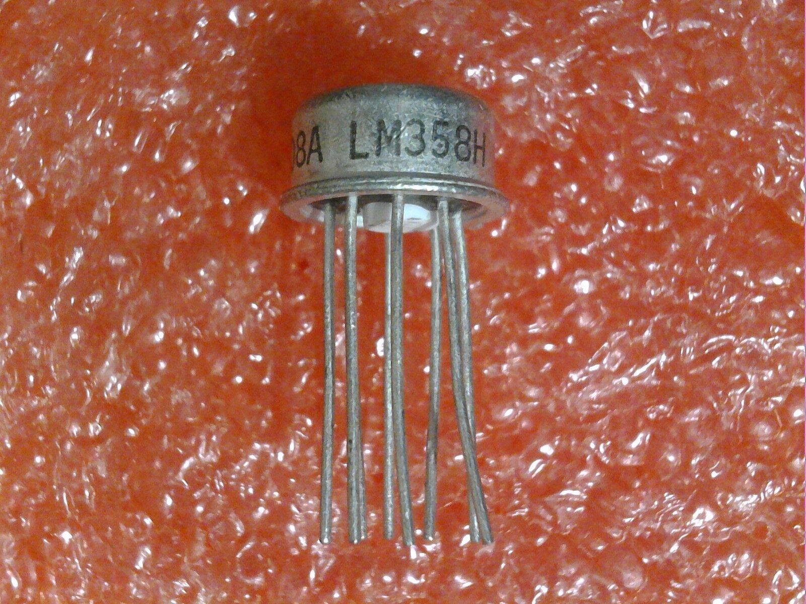 3 PCS NATIONAL SEMICONDUCTOR LM358H 8 PIN METAL CAN LOW POWER DUAL OP AMPLIFIERS