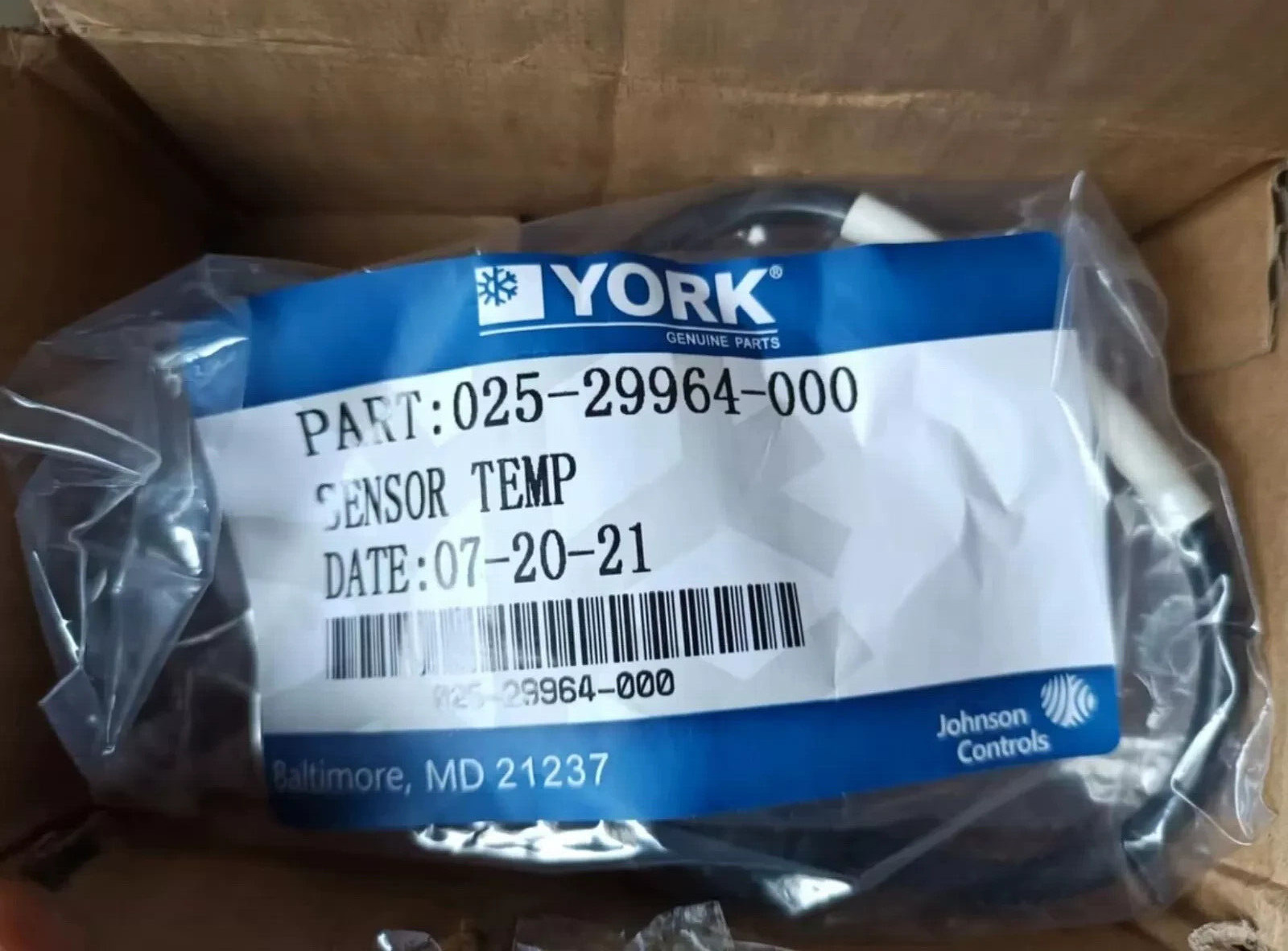 1PCS YORK Temperature Sensor 025-29964-000 NEW
