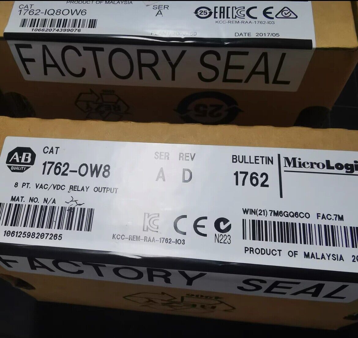 New Factory Sealed AB 1762-OW8 MicroLogix 8 Point Relay Output Module 1762OW8