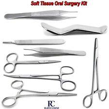 Set Of 8 Oral Plastic Surgery Kit Soft Tissue Grafting Needle Holder Scissors CE picture