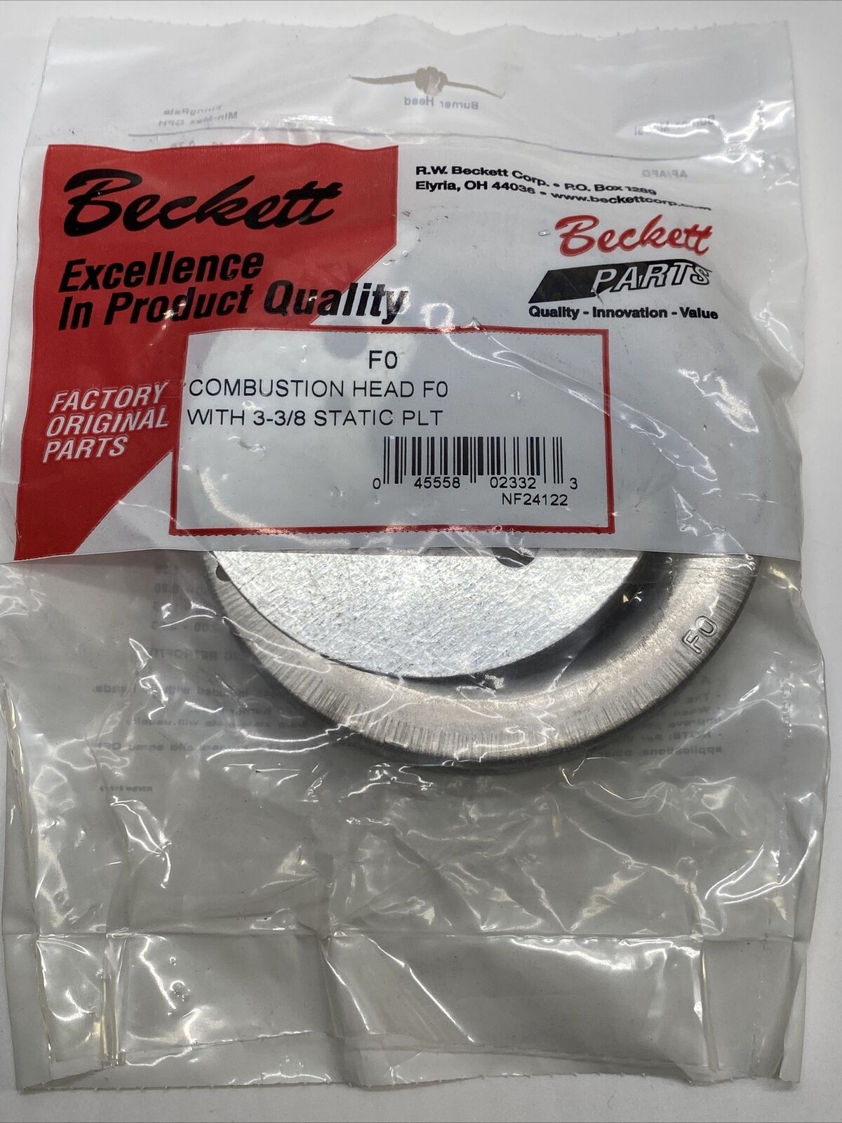 BECKETT COMBUSTION HEAD F0 - New Sealed