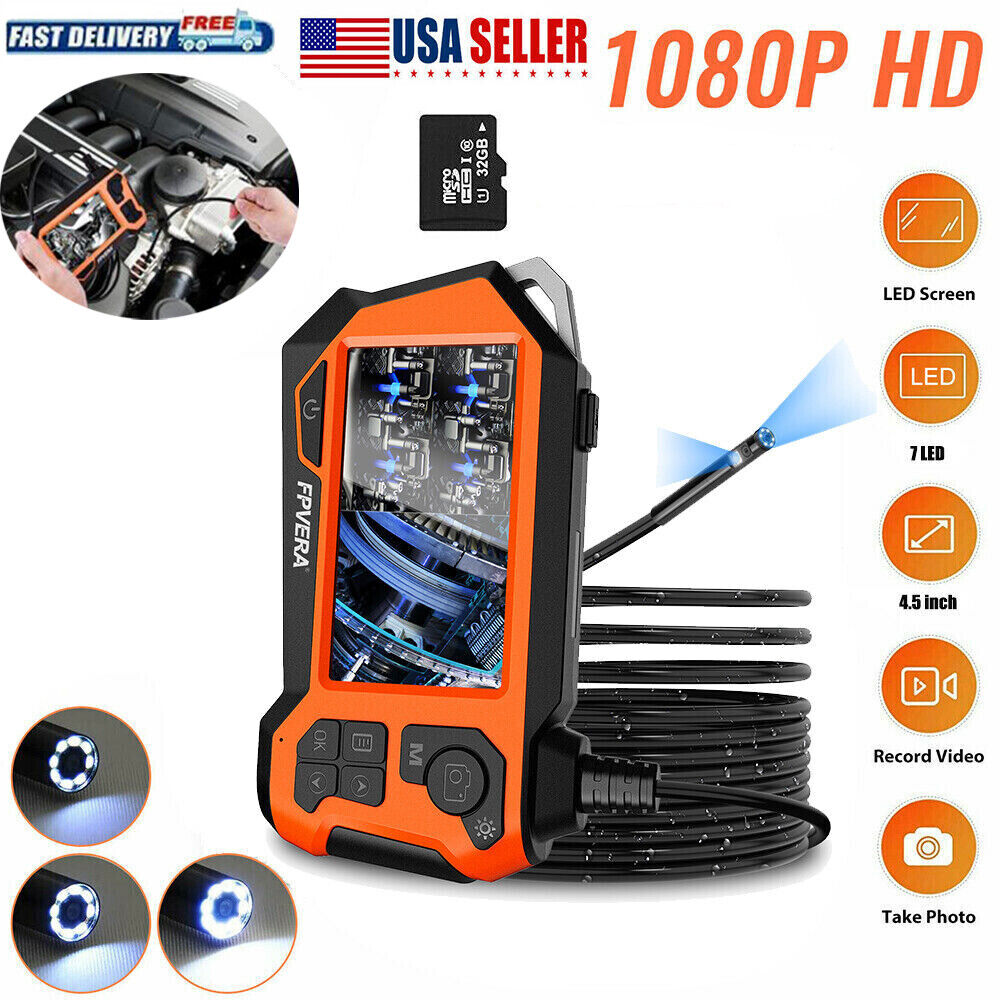 Waterproof 1080P Pipe Inspection Camera Endoscope Video Sewer Drain Cleaner