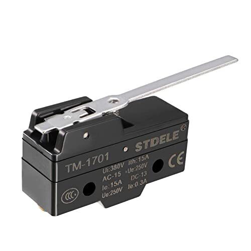 TM-1701 SPDT 1NO 1NC Long Hinge Lever Micro Limit Switch Screw Terminals