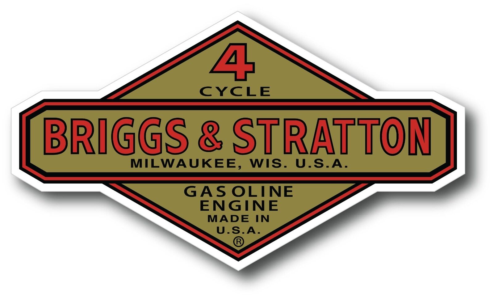 Vintage Briggs & Stratton Gasoline Oil Small Engine 5\