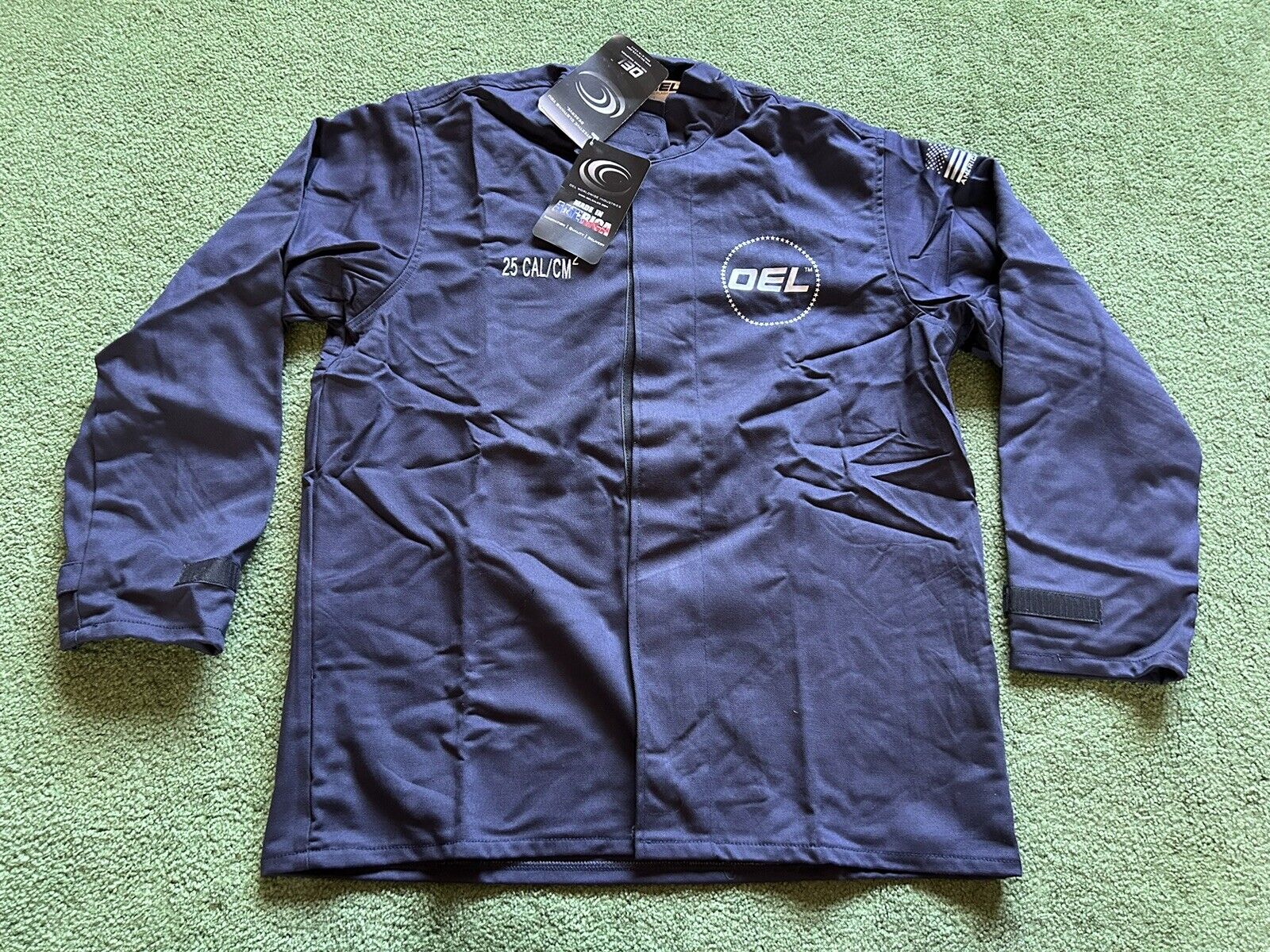 Oberon Electric OEL Arc Flash Jacket / Overalls / Cover 25 Cal Cm^2 Size L New